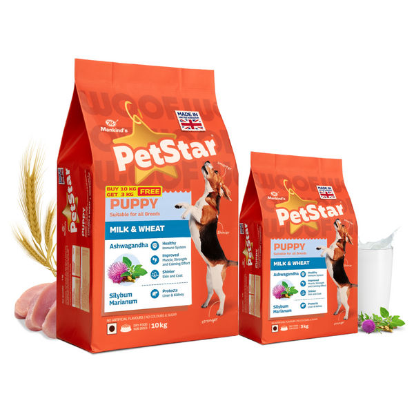 Mankind Petstar Milk and Wheat Puppy Dog Dry Food