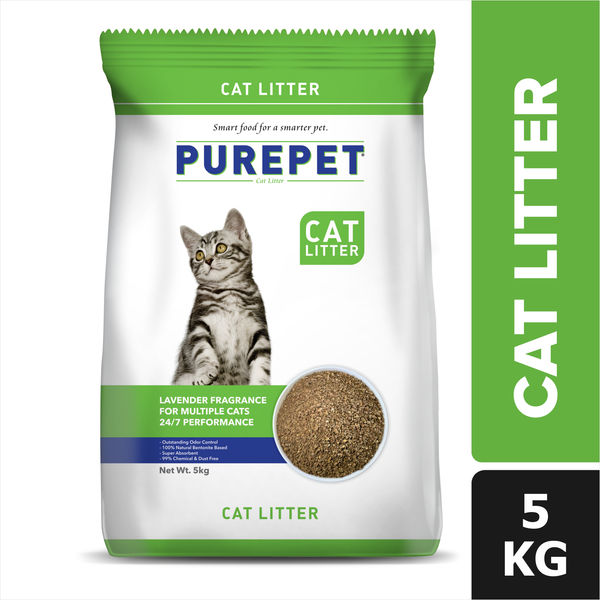 Purepet Lavender Scented Clumping Cat Litter