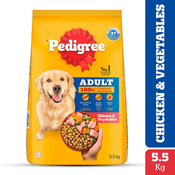 Pedigree Chicken and Vegetables Adult Dog Dry Food