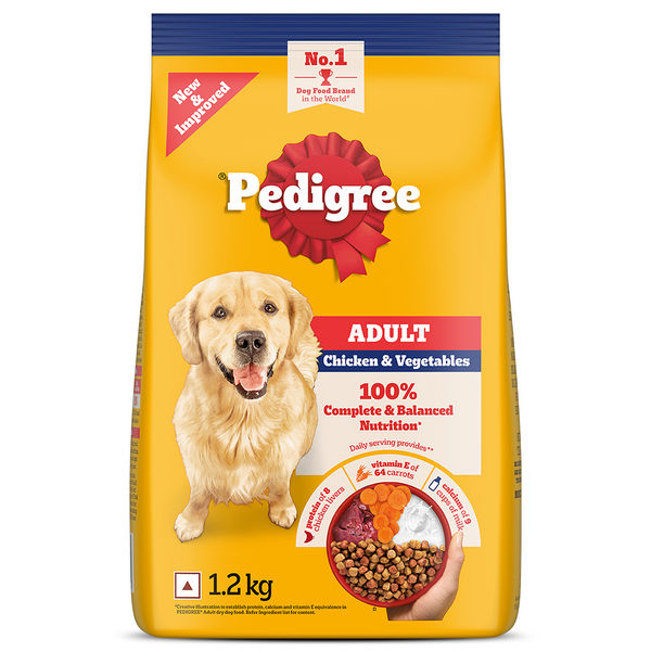 Pedigree Chicken and Vegetables Adult Dog Dry Food