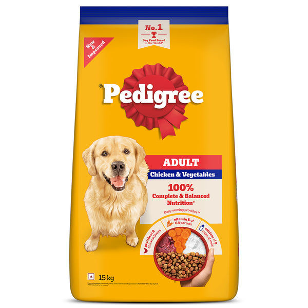 Pedigree Chicken and Vegetables Adult Dog Dry Food