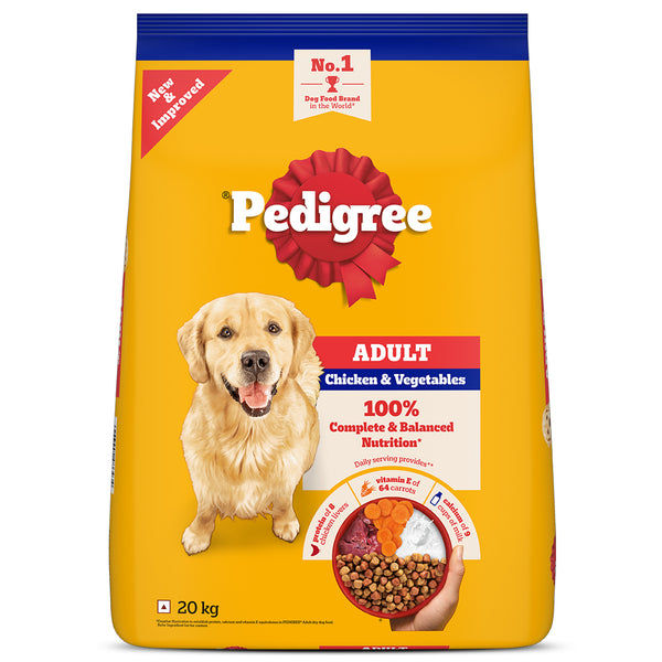 Pedigree Chicken and Vegetables Adult Dog Dry Food