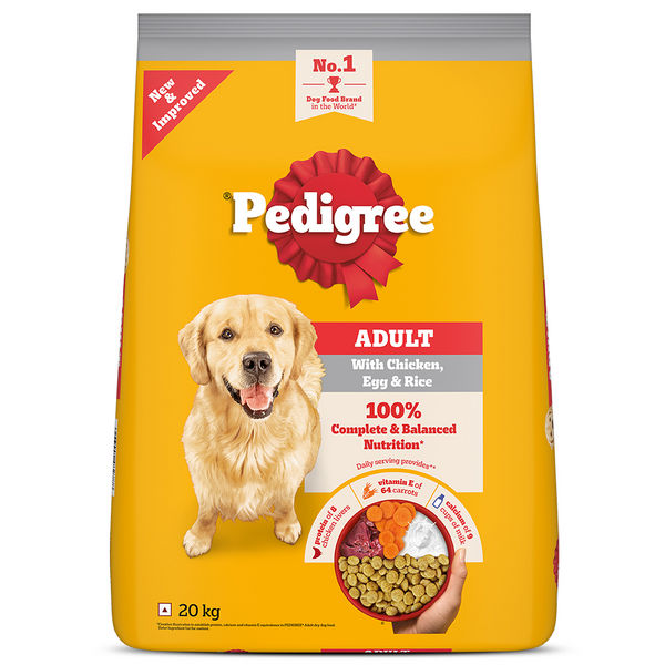 Pedigree Chicken, Egg and Rice Adult Dog Dry Food
