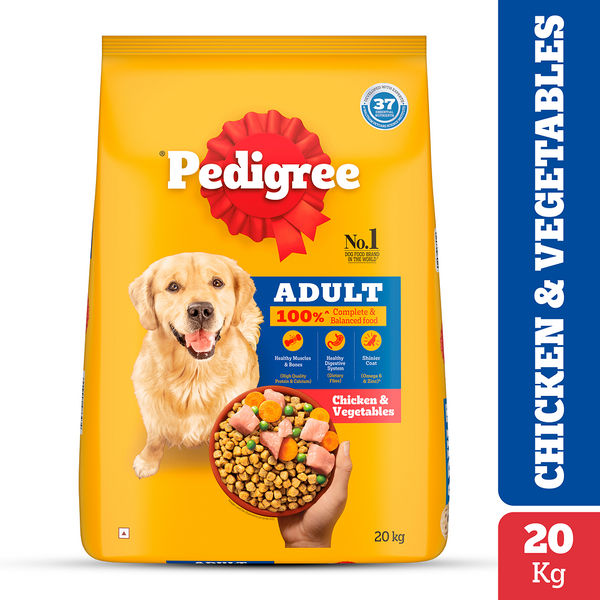 Pedigree Chicken and Vegetables Adult Dog Dry Food