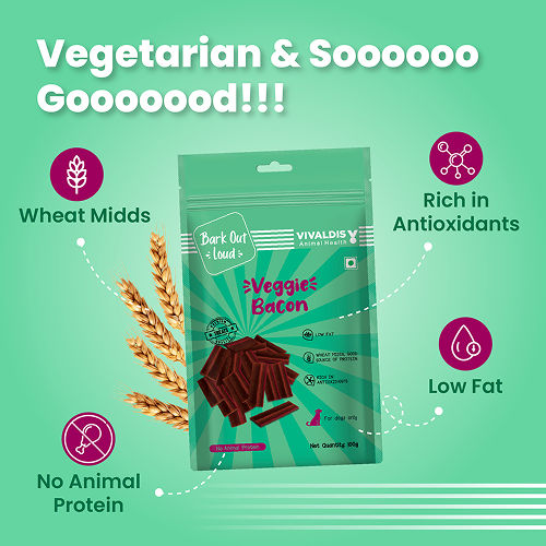 Bark Out Loud by Vivalidis Veggie Bacon Vegan Spanish Dog Treats
