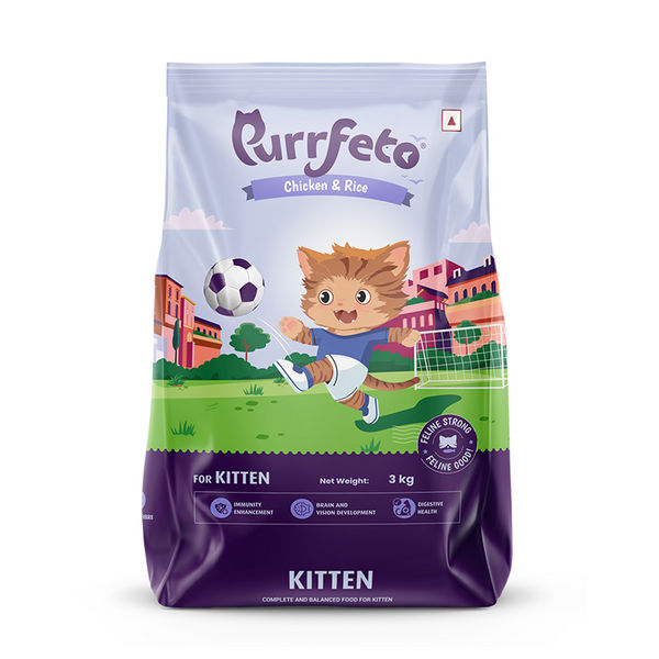 Purrfeto Chicken and Rice Kitten Cat Dry Food