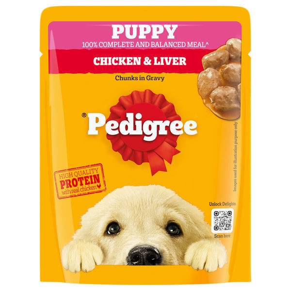 Pedigree Chicken & Liver Chunks in Gravy Puppy Wet Dog Food