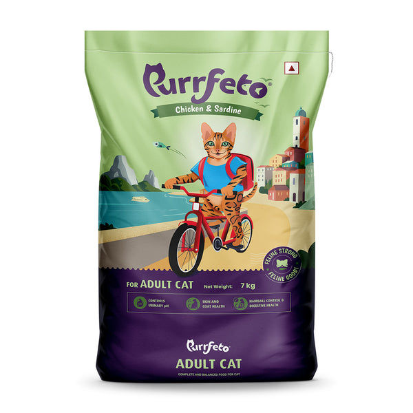 Purrfeto Chicken & Rice and Chicken & Ocean Fish and Chicken & Sardine and Chicken & Salmon Combo Adult Cat Dry Food