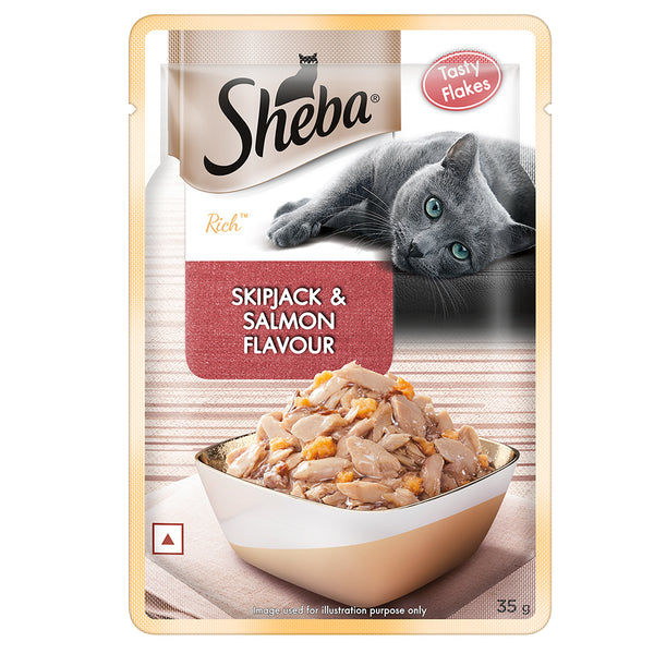 Sheba Skipjack & Salmon Fish Mix Cat Wet Food