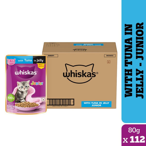 Whiskas Tuna in Jelly Kitten Cat Wet Food (80g)
