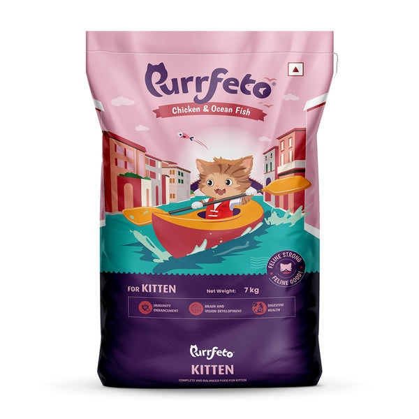 Purrfeto Chicken & Ocean Fish Kitten and Chicken & Rice Combo Kitten Cat Dry Food