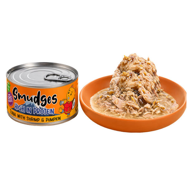 Smudges Tuna Flakes with Shrimp and Pumpkin in Gravy Adult Cat Wet Food