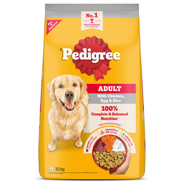 Pedigree Chicken, Egg and Rice Adult Dog Dry Food