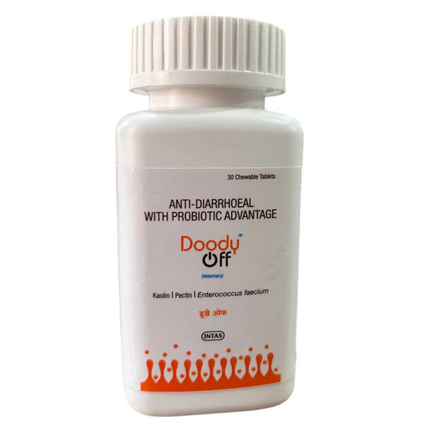 Intas Doody Off Tablets (Antidiarrhoel & Probiotic) for Dogs and Cats