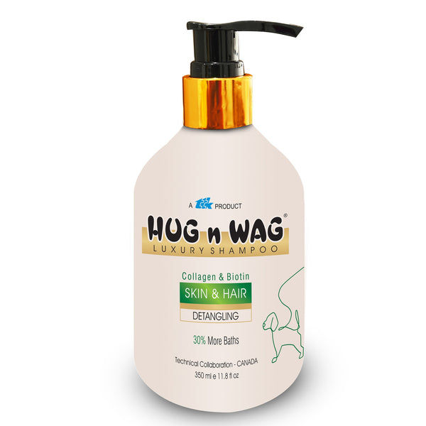 Ttk Hug n Wag Luxury Skin & Hair Shampoo with Hyaluronic acid for Dogs