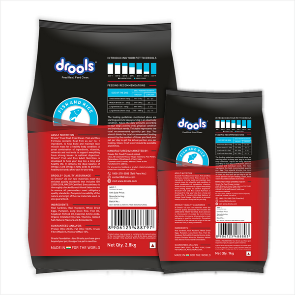 Drools Fish and Rice Adult Dog Dry Food