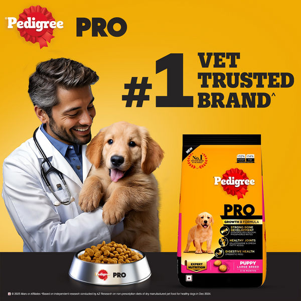 Pedigree PRO Expert Nutrition for Large Breed Puppy(3 to 18 Months) Dry Food