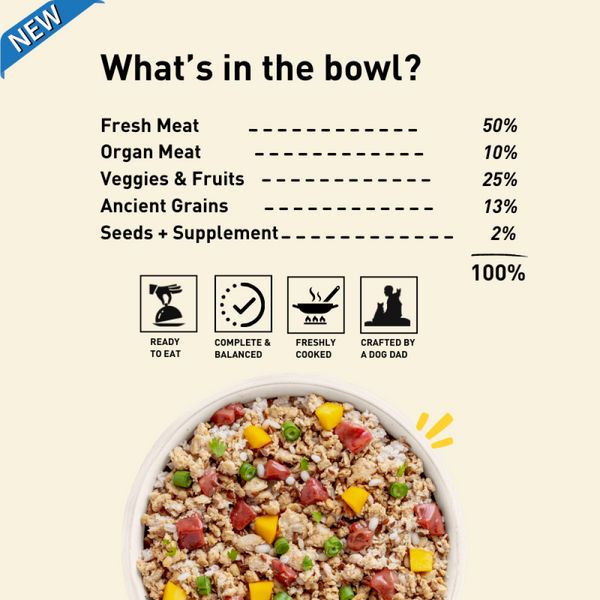 Homiee & Ginger Power Bowl Chicken Variety Pack