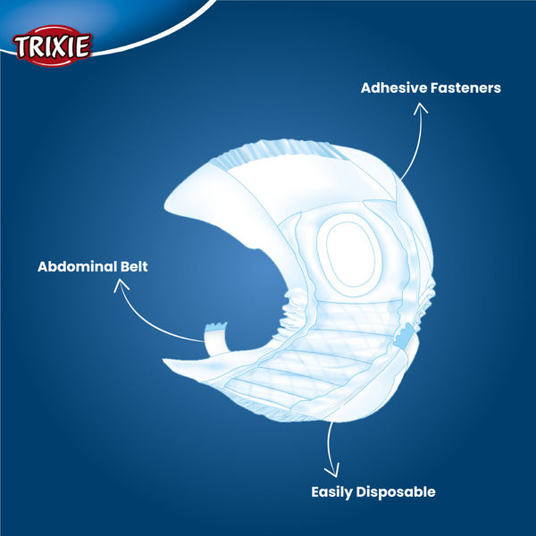 Trixie Female Diapers for Dogs (20x28cm)