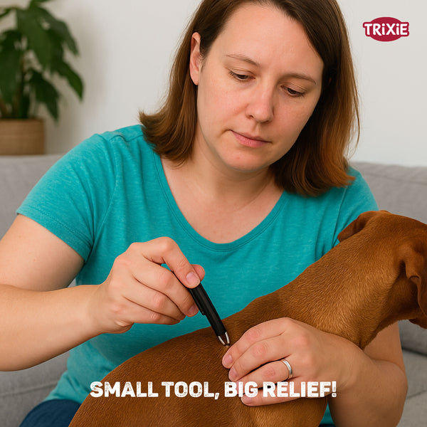 Trixie Tick Tweezers Plastic for Cats and Dogs