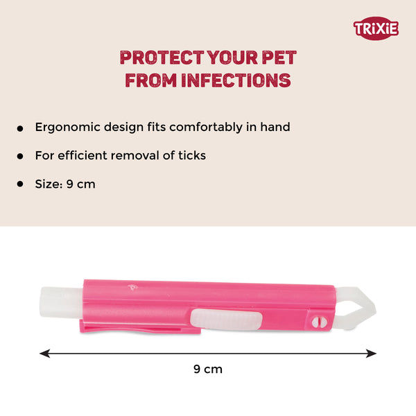 Trixie Tick Tweezers Plastic for Cats and Dogs