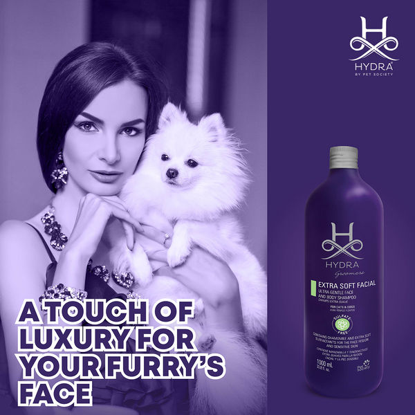 Hydra Groomers Extra Soft Facial Ultra Gentle Face & Body Shampoo for Cats & Dogs