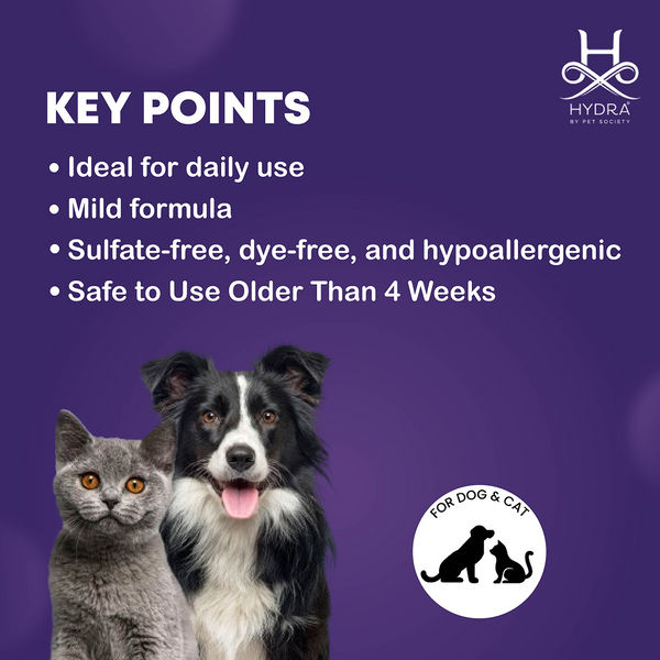 Hydra Groomers Extra Soft Facial Ultra Gentle Face & Body Shampoo for Cats & Dogs