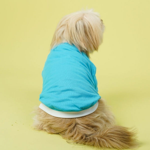 Pets Way Dive In Stripes Tshirt for Dogs (Ocean)