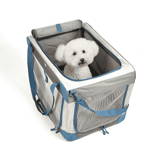 Barkbutler x Fofos Outdoor Camping Carrier for Dogs and Cats (Grey/Blue)