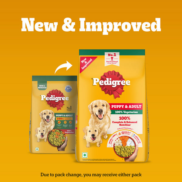 Pedigree 100% Vegetarian Puppy and Adult Veg Dog Dry Food