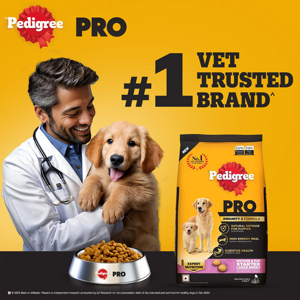 Pedigree PRO Expert Nutrition Lactating/Pregnant Mother & Puppy Starter(3 to 12 Weeks) Large Breed Dog Dry Food