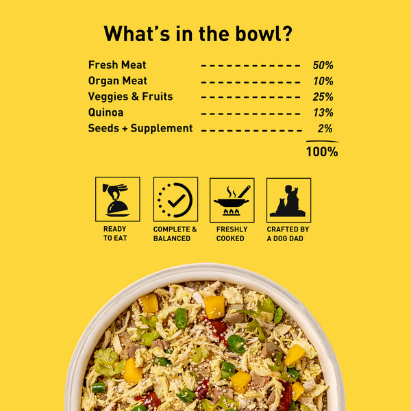 Homiee & Ginger Power Bowl Chicken Variety Pack