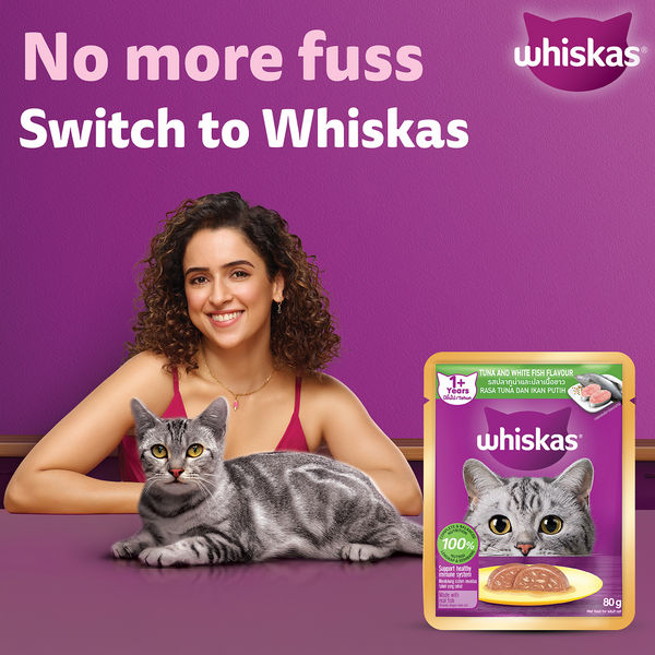 Whiskas Tuna & White Fish Adult (1+ Years) Cat Wet Food