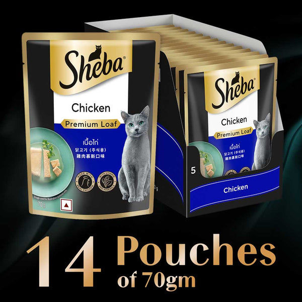 Sheba Chicken Loaf Rich Premium Adult Fine Cat Wet Food