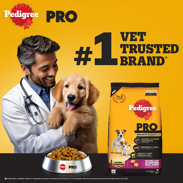 Pedigree PRO Expert Nutrition Lactating/Pregnant Mother & Puppy Starter (3 to 12 Weeks) Small Breed Dog Dry Food