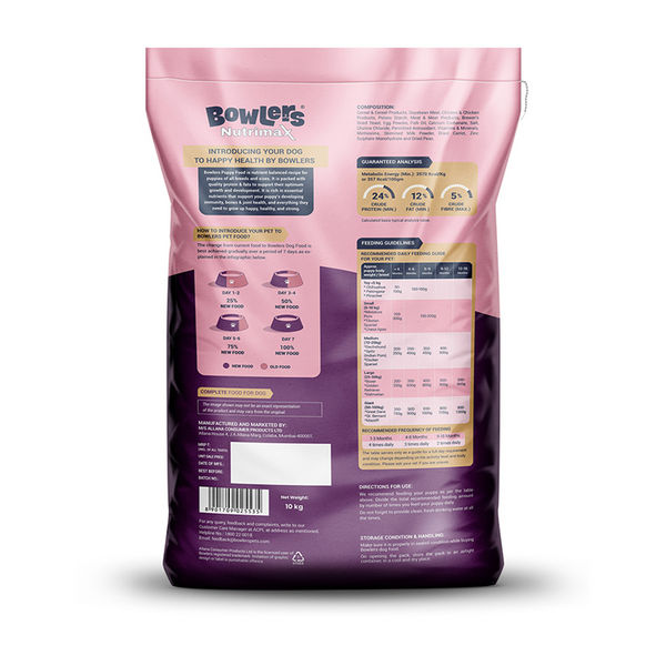 Bowlers Chicken and Milk Nutrimax Puppy Dog Dry Food