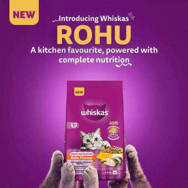 Whiskas Rohu Fish Flavour Adult Cat Dry Food