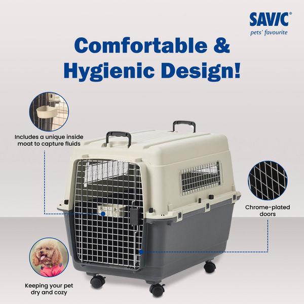 Savic Andes 5 Carrier for Dogs and Cats (Ivory)
