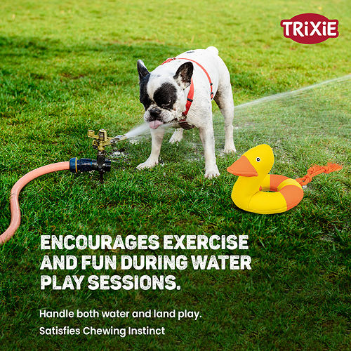 Trixie Aqua Duck on a Rope Toy for Dogs (Yellow)