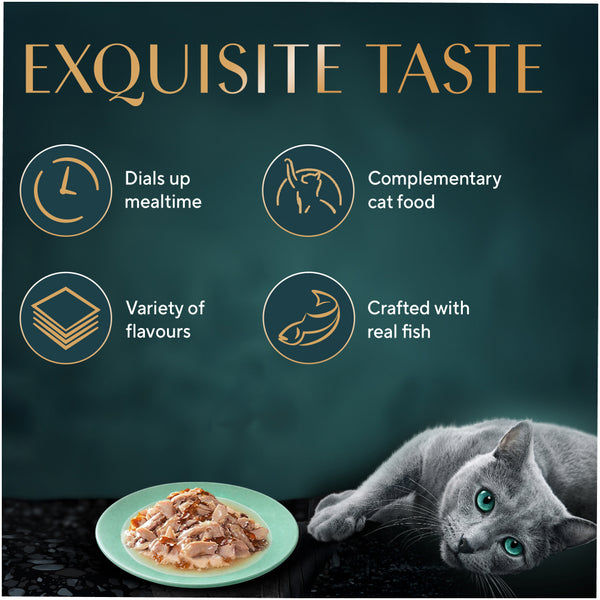 Sheba Skipjack & Salmon Fish Mix Cat Wet Food