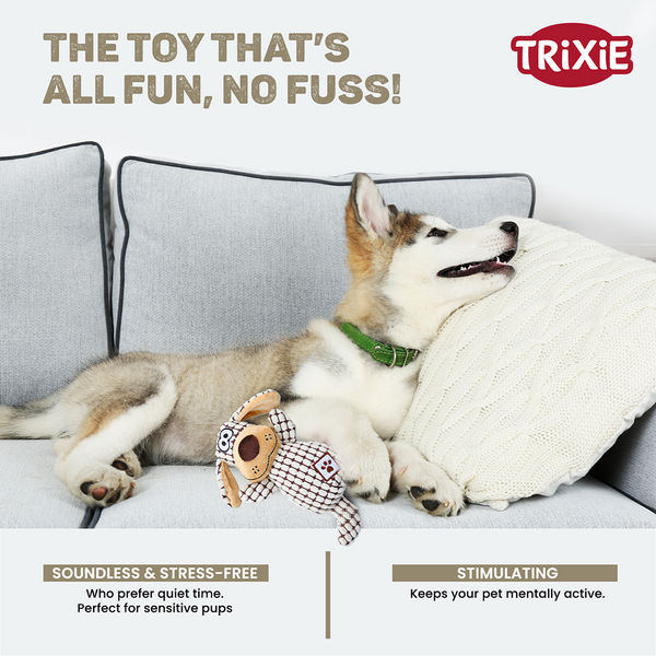 Trixie Soundless Plush Toy for Dogs (Brown)