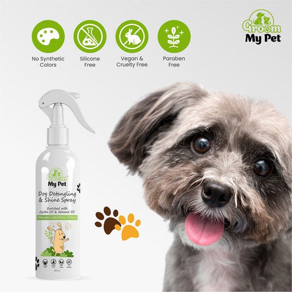 Groom My Pet Detangling and Shine Spray for Dogs