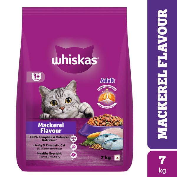 Whiskas Mackerel Flavour Adult Cat Dry Food