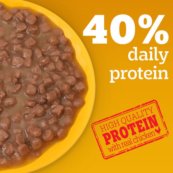 Pedigree Chicken and Liver Chunks in Gravy Pouch Puppy Dog Wet Food (130g)