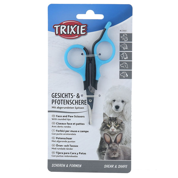 Trixie Face & Paw Scissors for Dogs and Cats