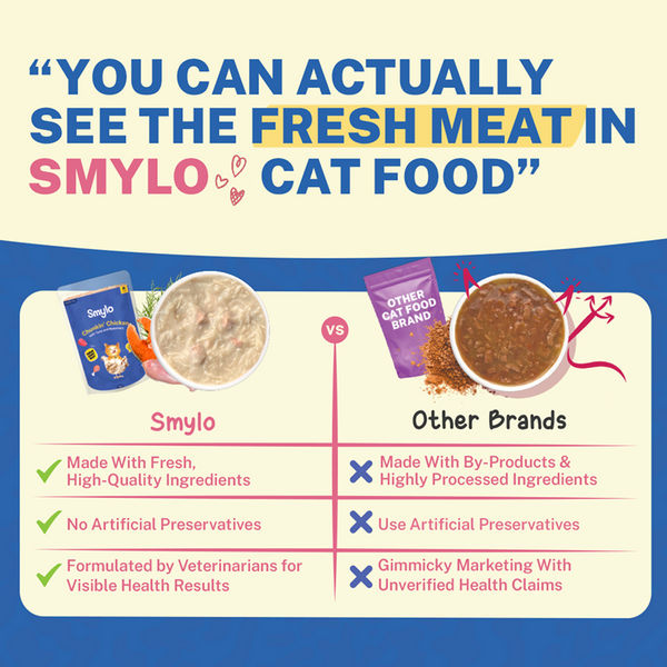 Smylo Adult Chicken Tuna & Rosemary, Fresh & No-Preservative Wet Cat Food