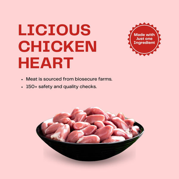 Pawfectly Made By Licious Dehydrated Chicken Heart and Feet Jerky Dog Treat Combo