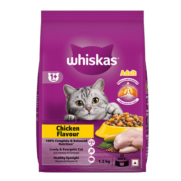 Whiskas Chicken Flavour Cat (Adult 1+) Dry Food