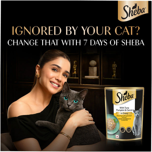 Sheba Tuna Pumpkin & Carrot In Gravy Rich Premium Adult Fine Cat Wet Food