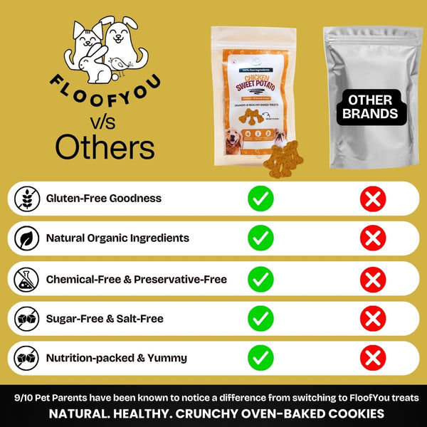 Floofyou Chicken Sweet Potato Oven Baked Cookie Dog Treats
